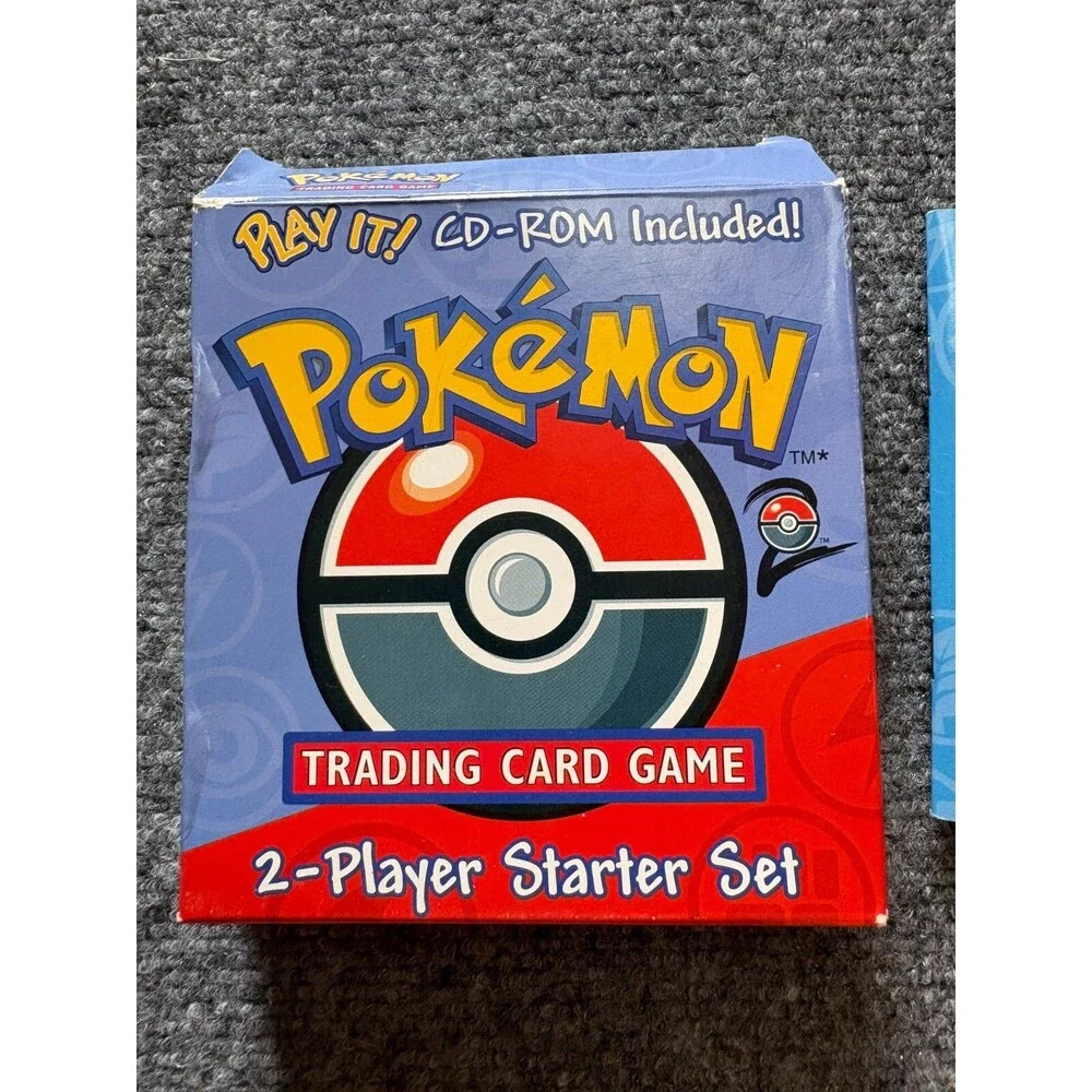 POKEMON  2 BASE SET TRADING CARD GAME STARTER SET BOX Instruction Book EMPTY VTG
